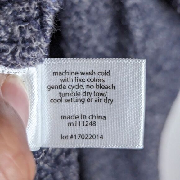 Barefoot Dreams Bamboo Chic Lite Knit Calypso Wrap Open Front‎ Cardigan Blue S M - Picture 7 of 7